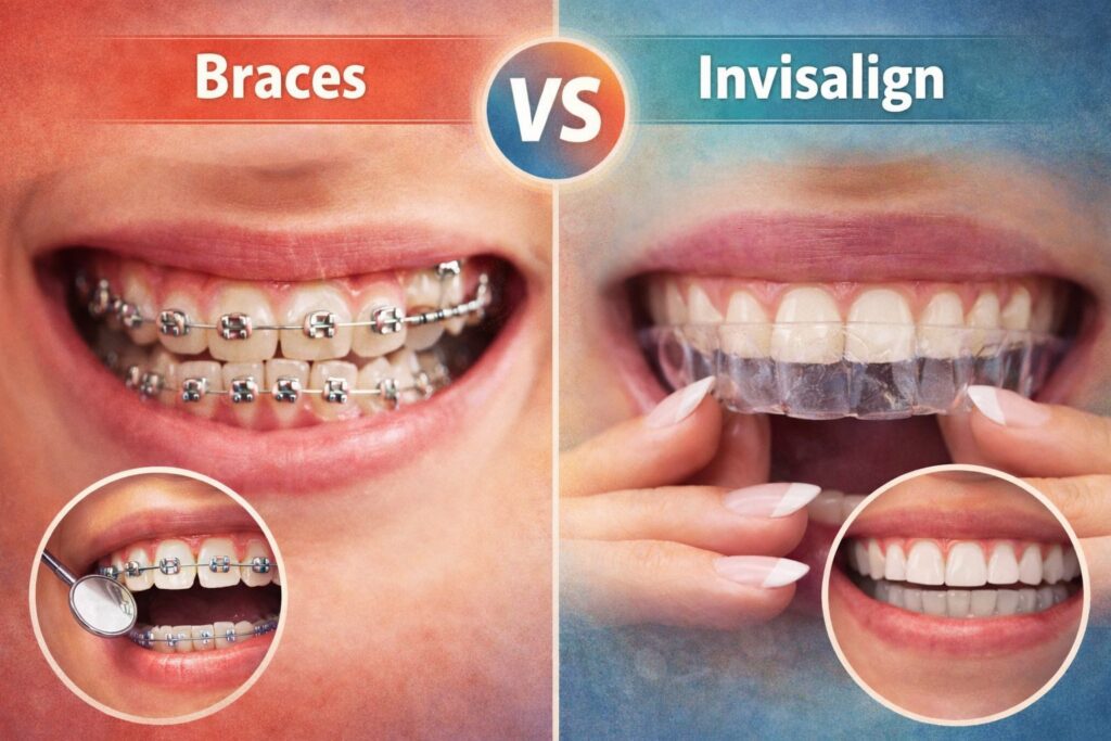 Braces vs Invisalign